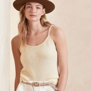 Cream Cashmere Tank Medium